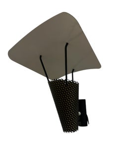 Applique murale « Kite » de Jacques Biny, métal noir, France, 1950