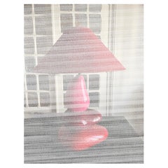 Lampe de table « Pebble » de François Châtain, en céramique et laiton, création des années 1980