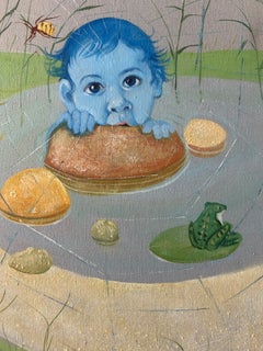 Dedo Domenicone – Surrealist Figurative Painting, Italy, Late 20th Century