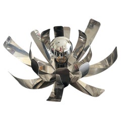 1970s Space Age Sputnik Table Lamp in Chrome with Adjustable Petals