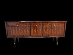 Art Deco Lacquered Macassar Ebony Sideboard, France