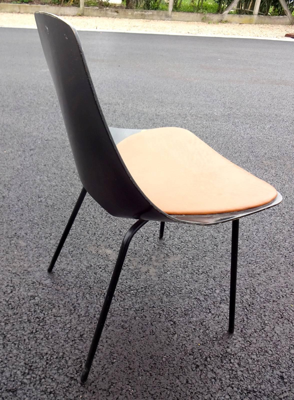 Mid-Century Modern Tonneau Chair by Pierre Guariche