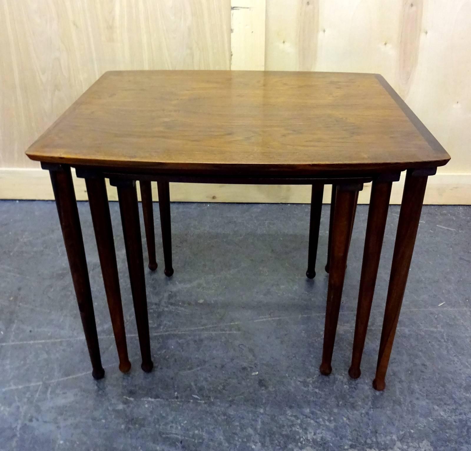 Mid-Century Modern Danish Nest of Tables  For Sale