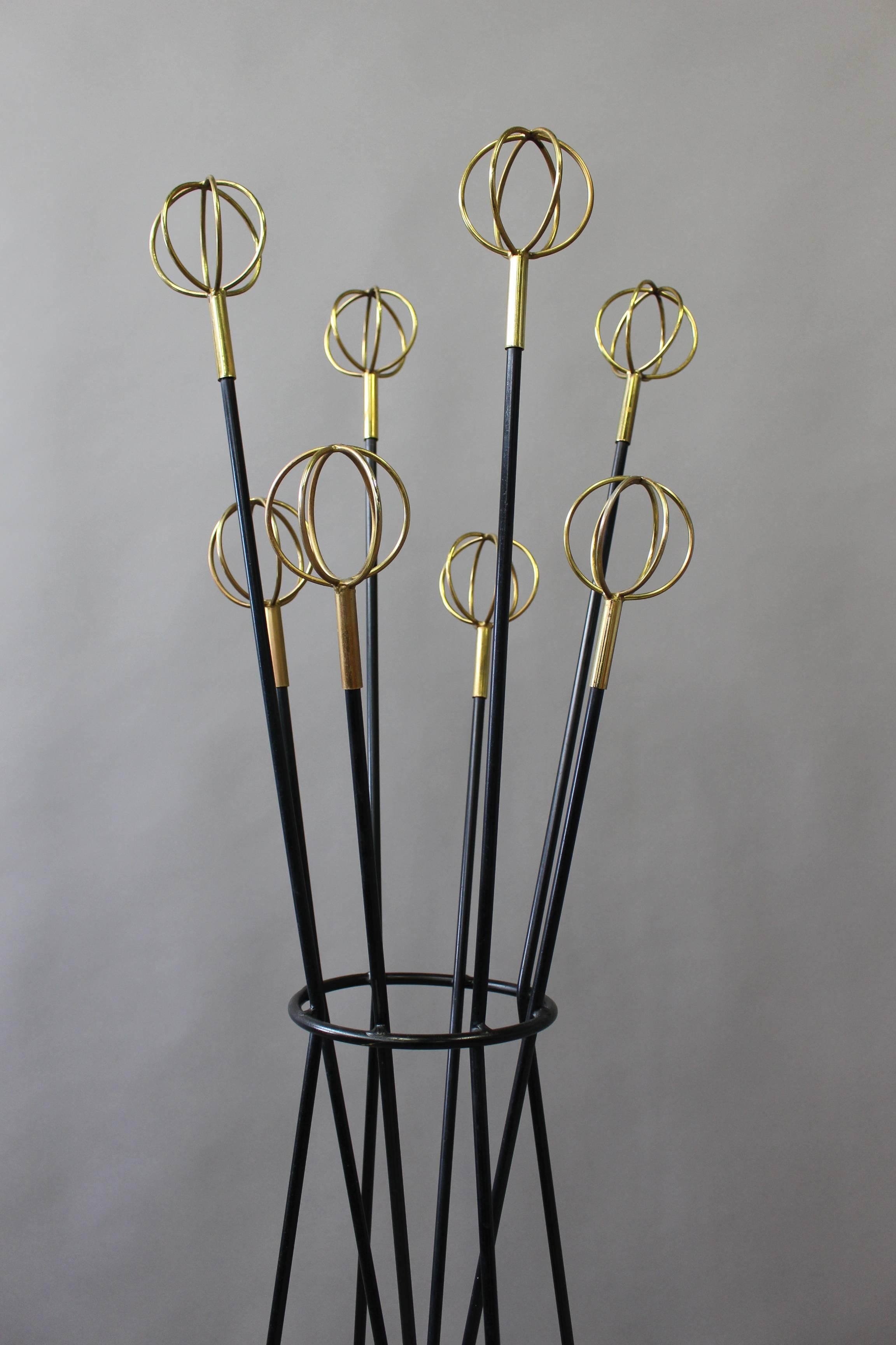 A French 1950s Coat Rack Stands by Roger Feraud for Geo 2