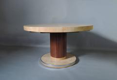 A Fine Round Art Deco Extendable Dining Table by De Coene
