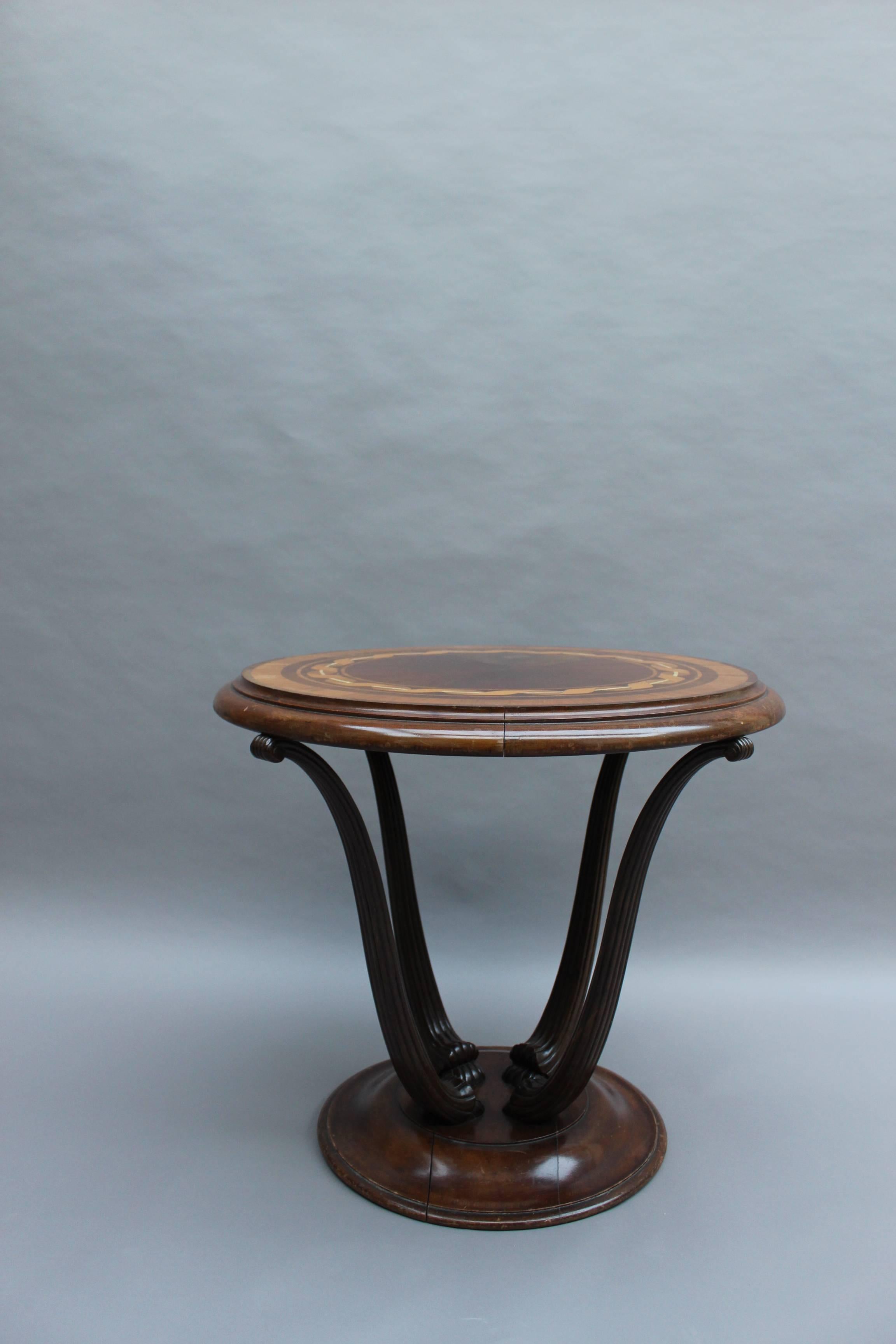 Fine French Art Deco Gueridon by Atelier Ernest Schmitt For Sale 5