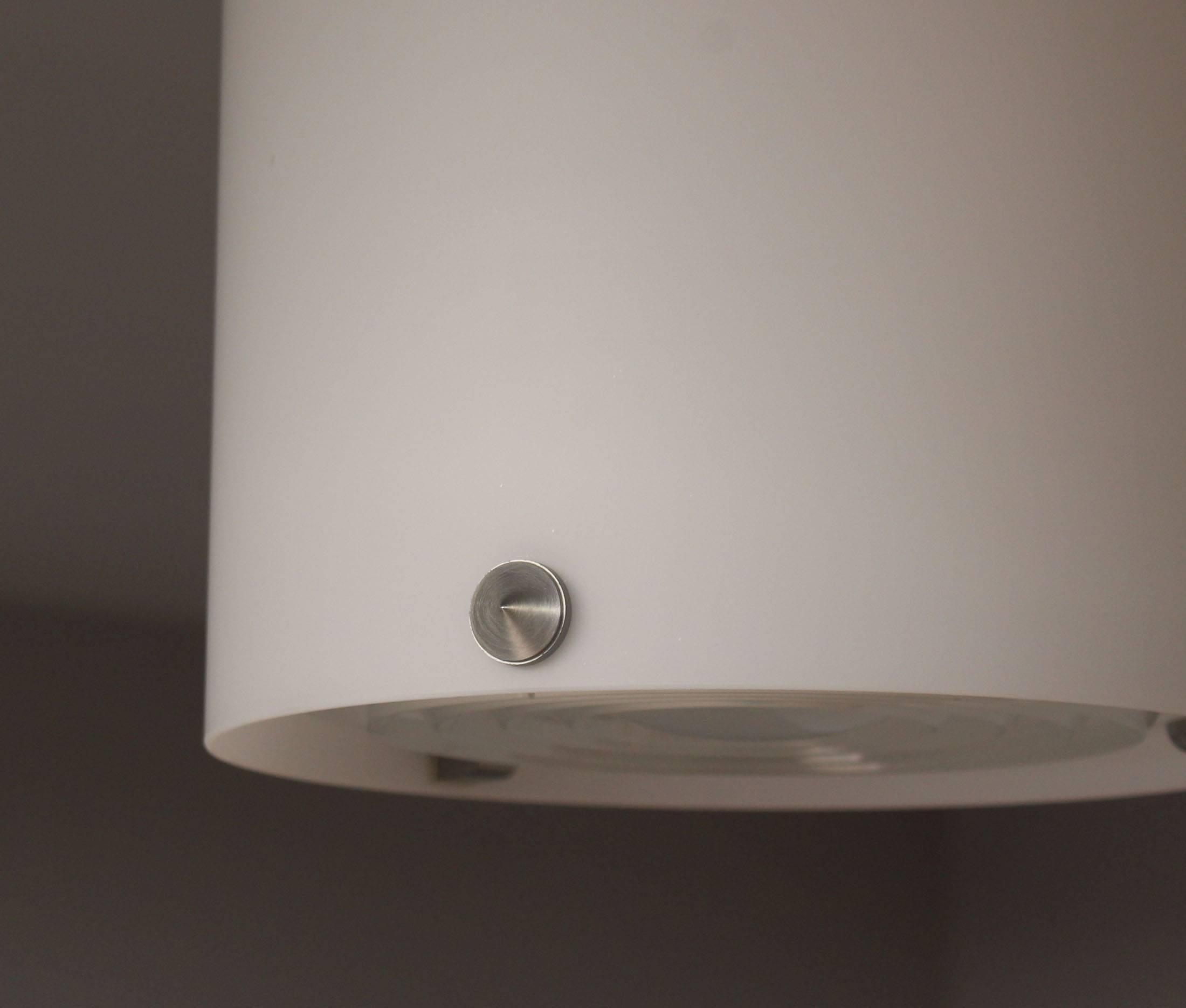 A Fine French 1950's Double Cylinder Flush Mount by Perzel 4