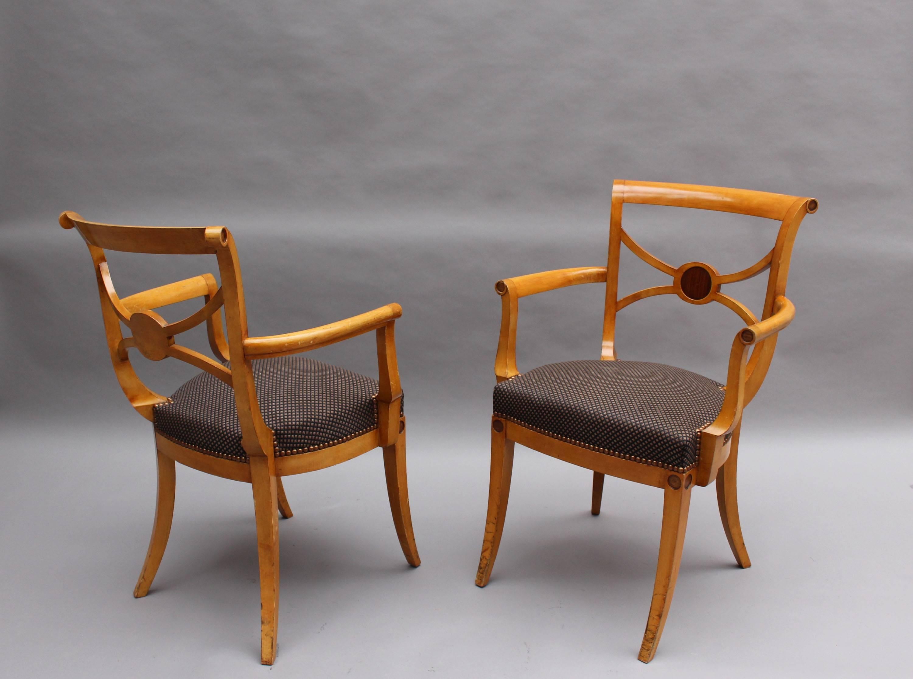 Mid-20th Century A Set of 14 Fine French Art Deco Chairs by Ernest Boiceau (12 side and 2 arm)