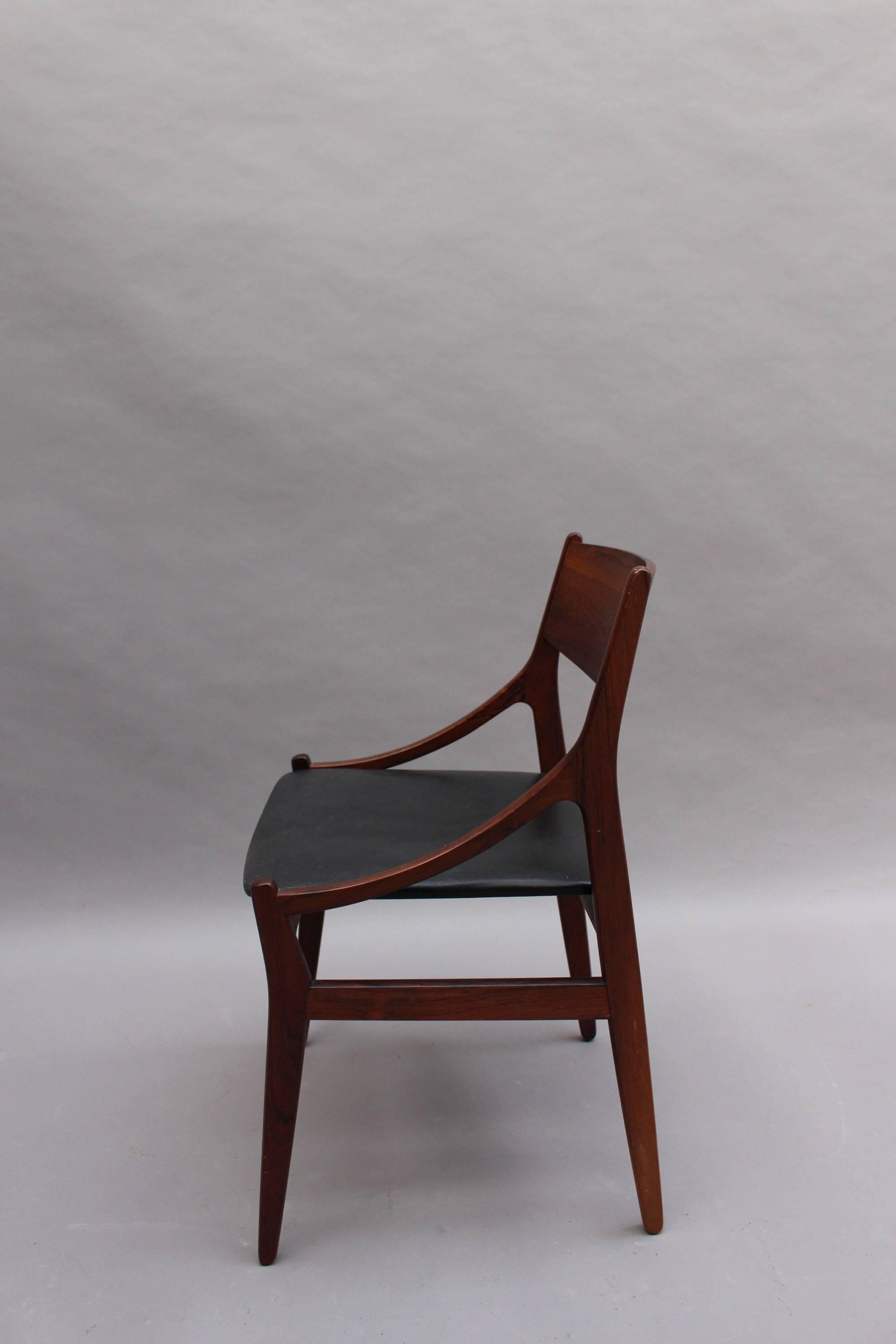 Mid-20th Century Set of Four 1960s Danish Chairs by Vestervig Erikson