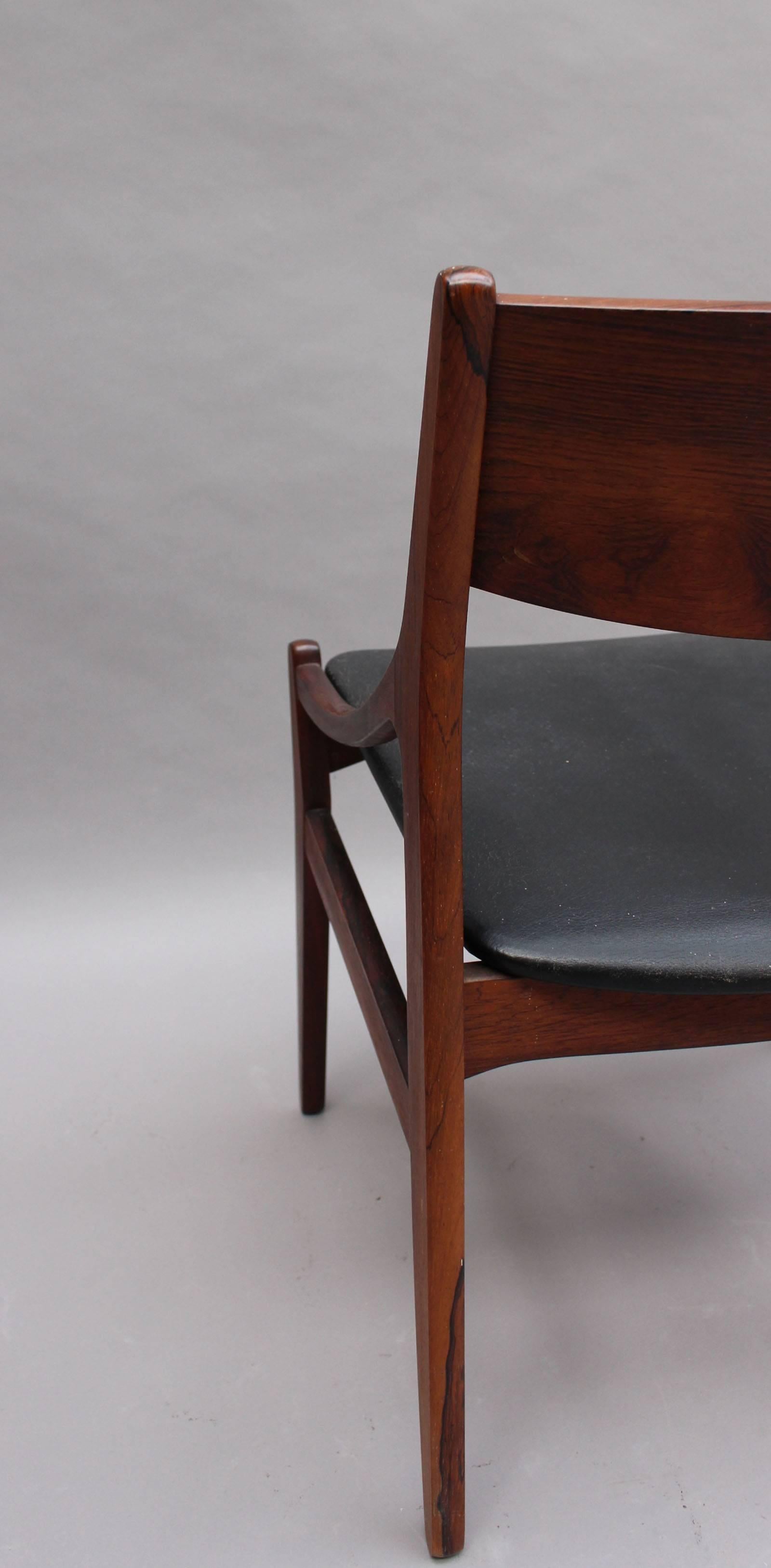 Set of Four 1960s Danish Chairs by Vestervig Erikson 4
