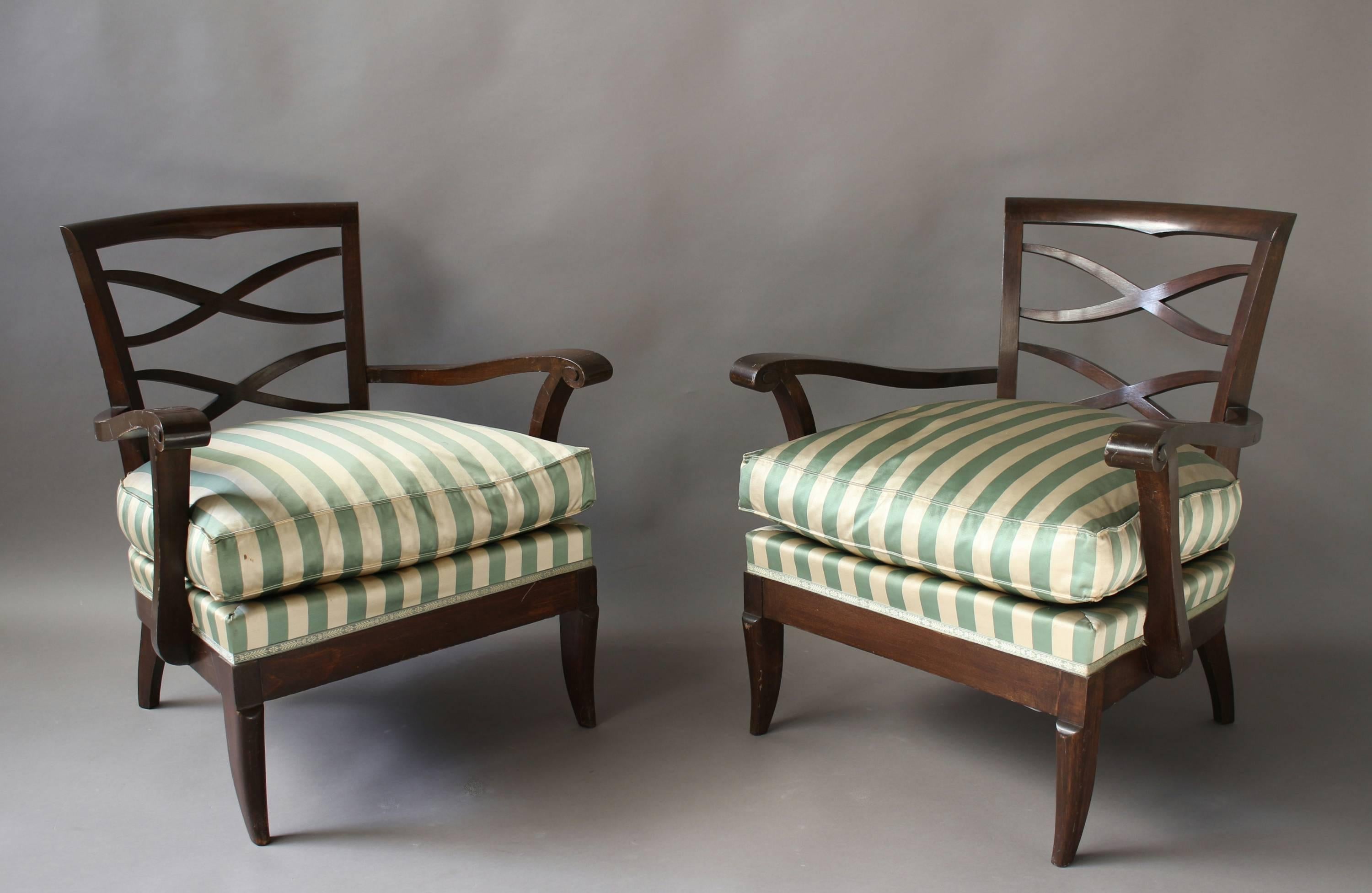 Beech Large Set of French 1950s Side and Armchairs by Collado For Sale
