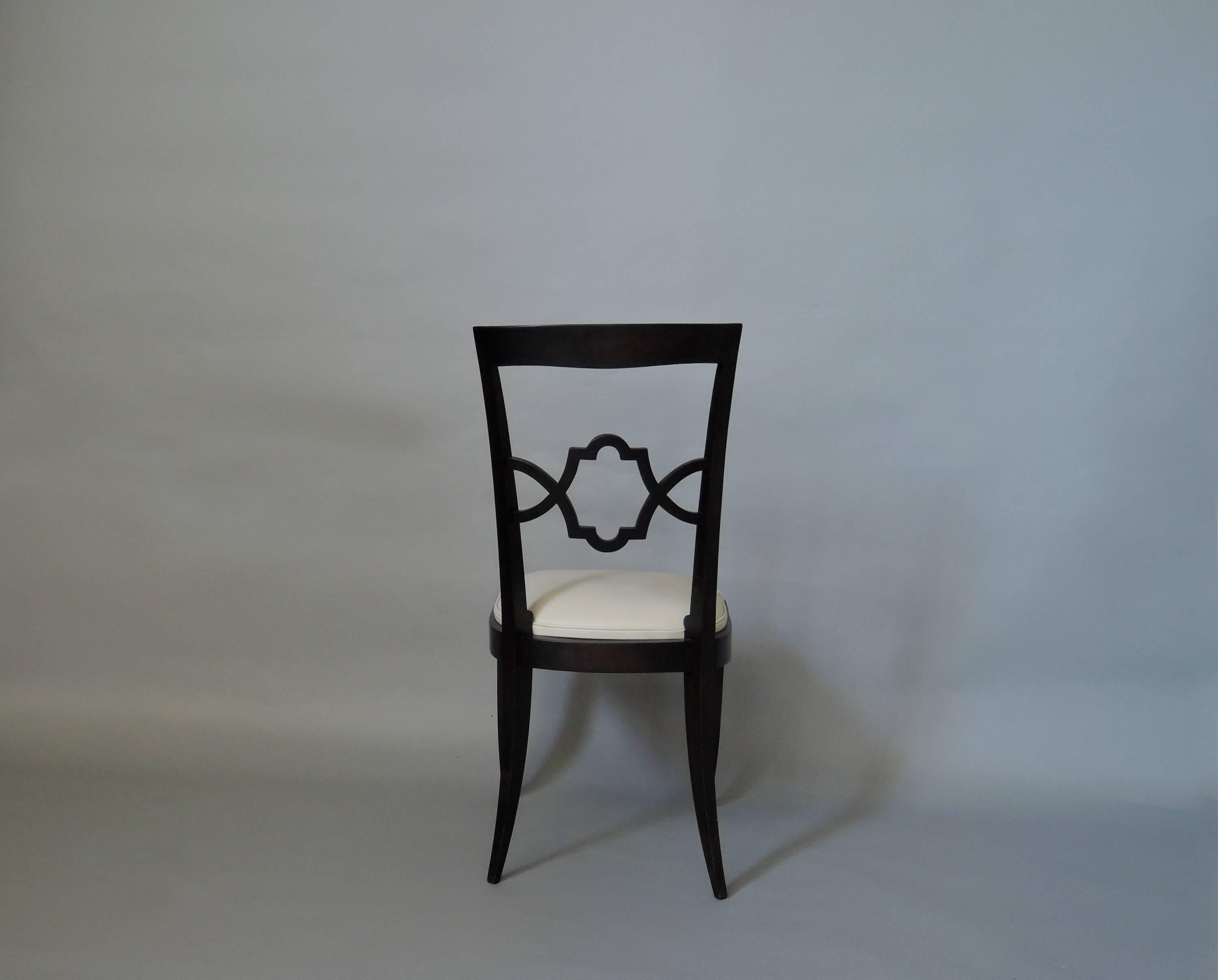 Set di 14 raffinate sedie da pranzo francesi Art Deco '12 laterali e 2 a braccio' in vendita 1