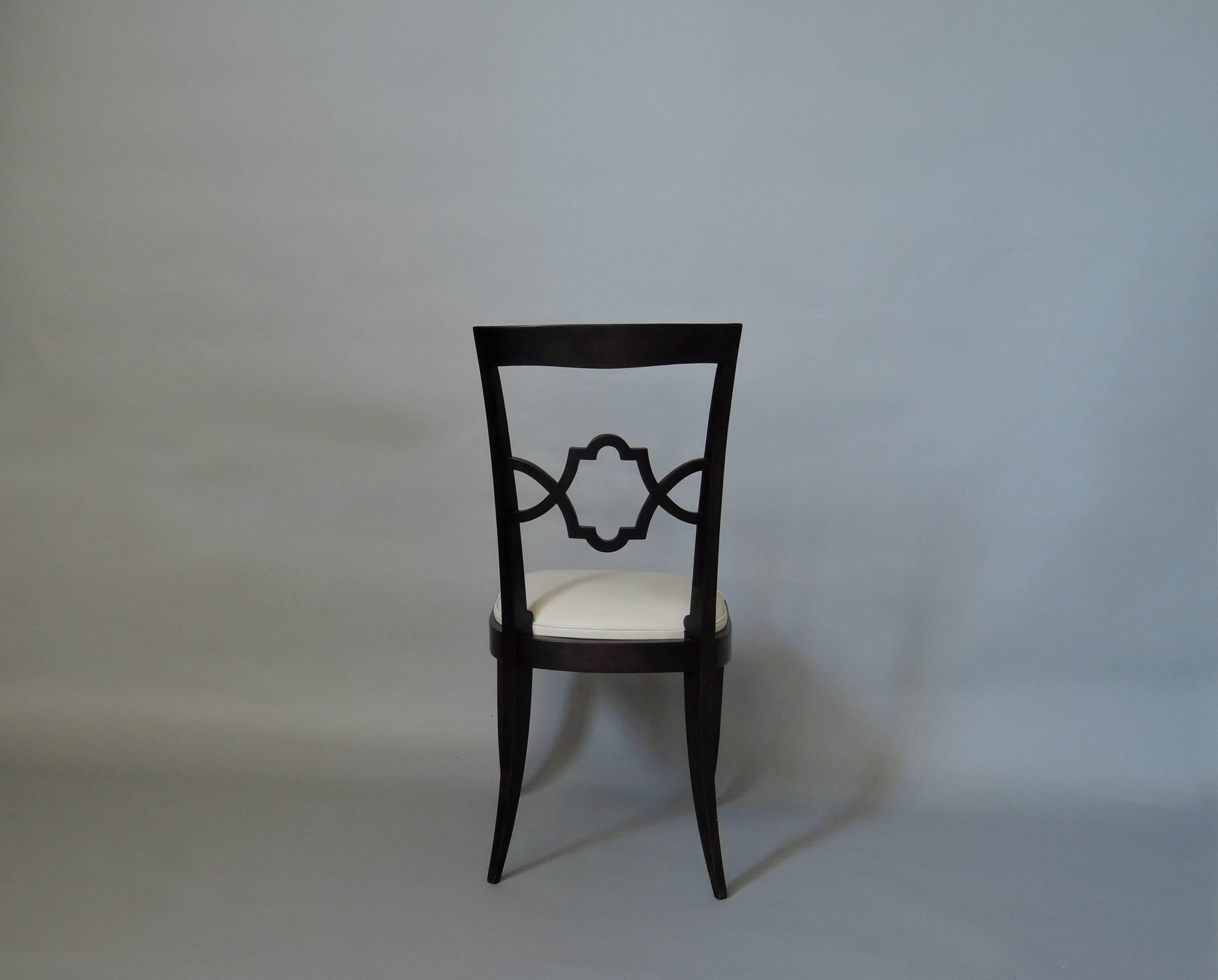 Set of 14 Fine French Art Deco Dining Chairs '12 Side and 2 Arm' For Sale 3