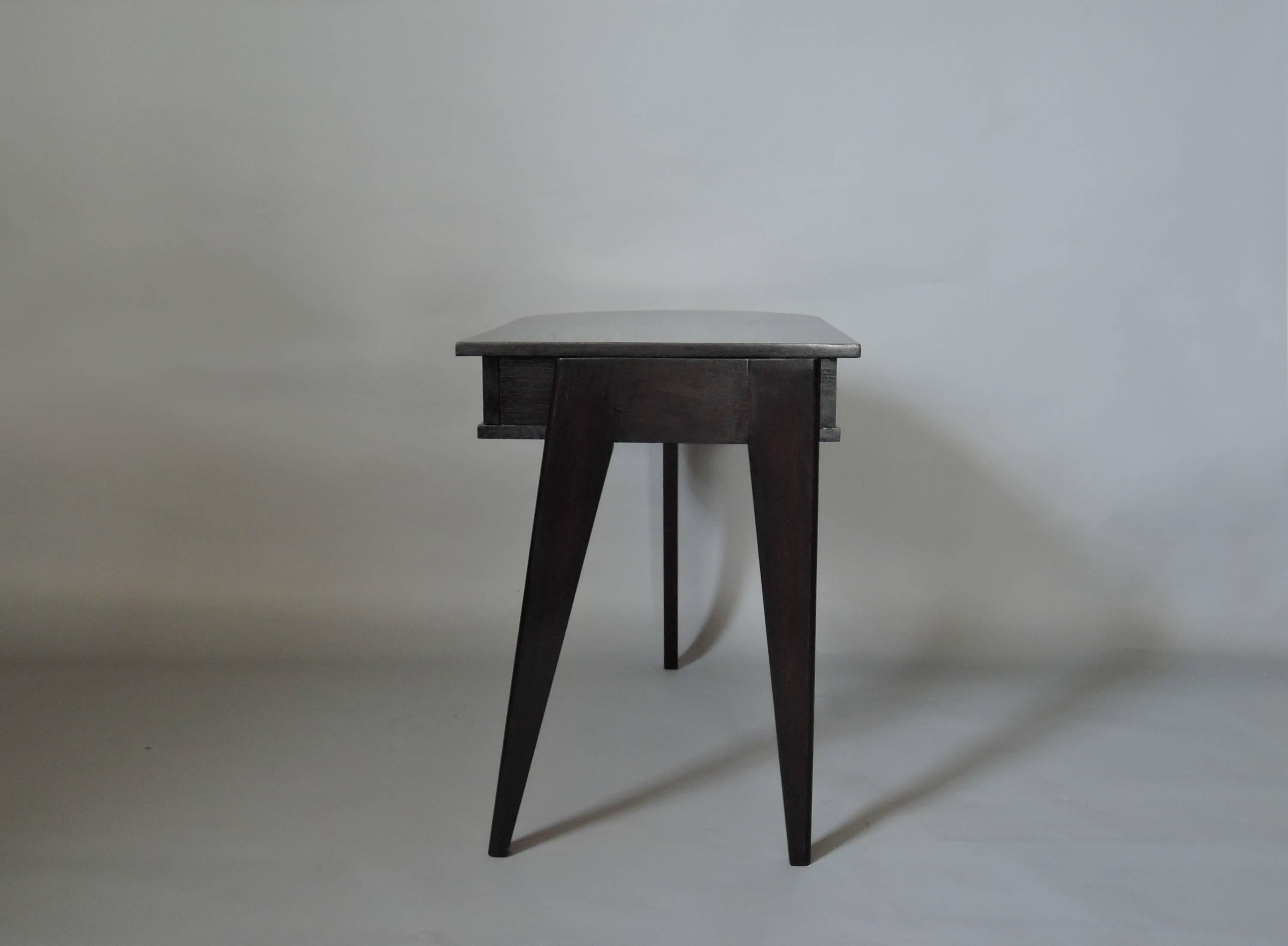 A Fine French Mid-Century Ebonized Oak Desk 3
