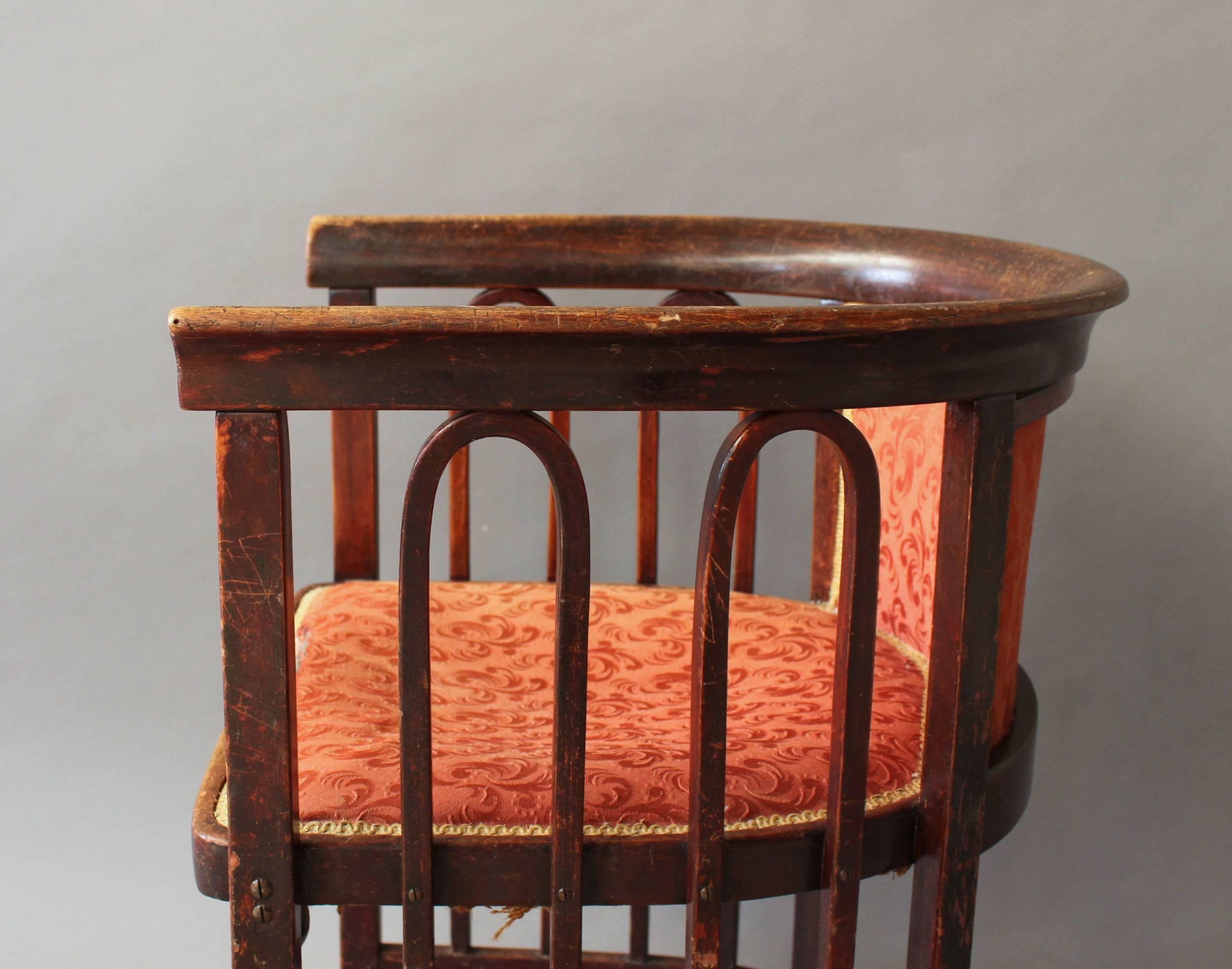 A Fine Austrian Art Nouveau Bentwood Armchair 3