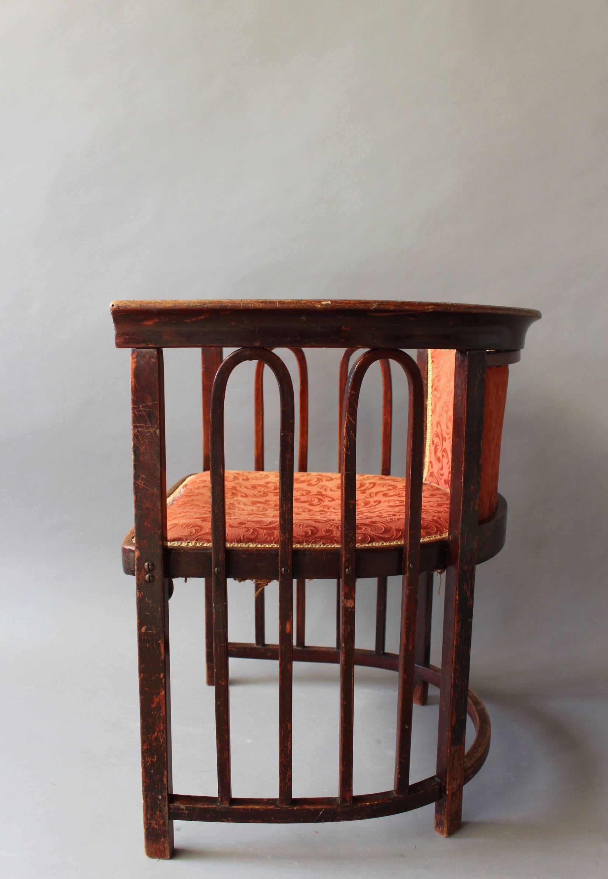 A Fine Austrian Art Nouveau Bentwood Armchair 4