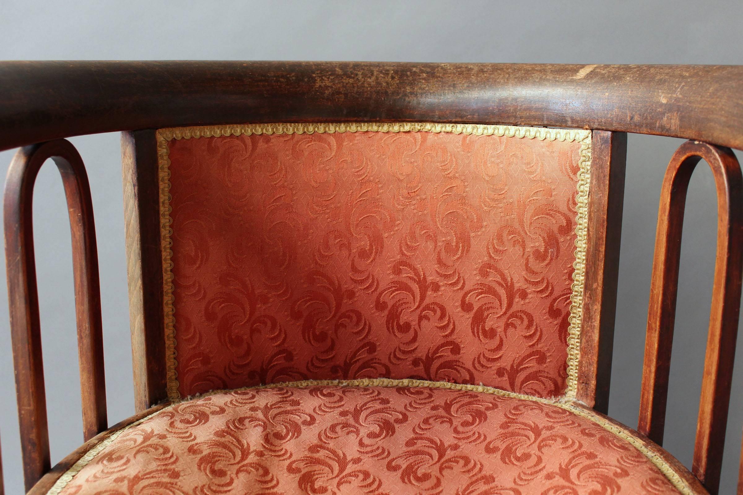 A Fine Austrian Art Nouveau Bentwood Armchair 5