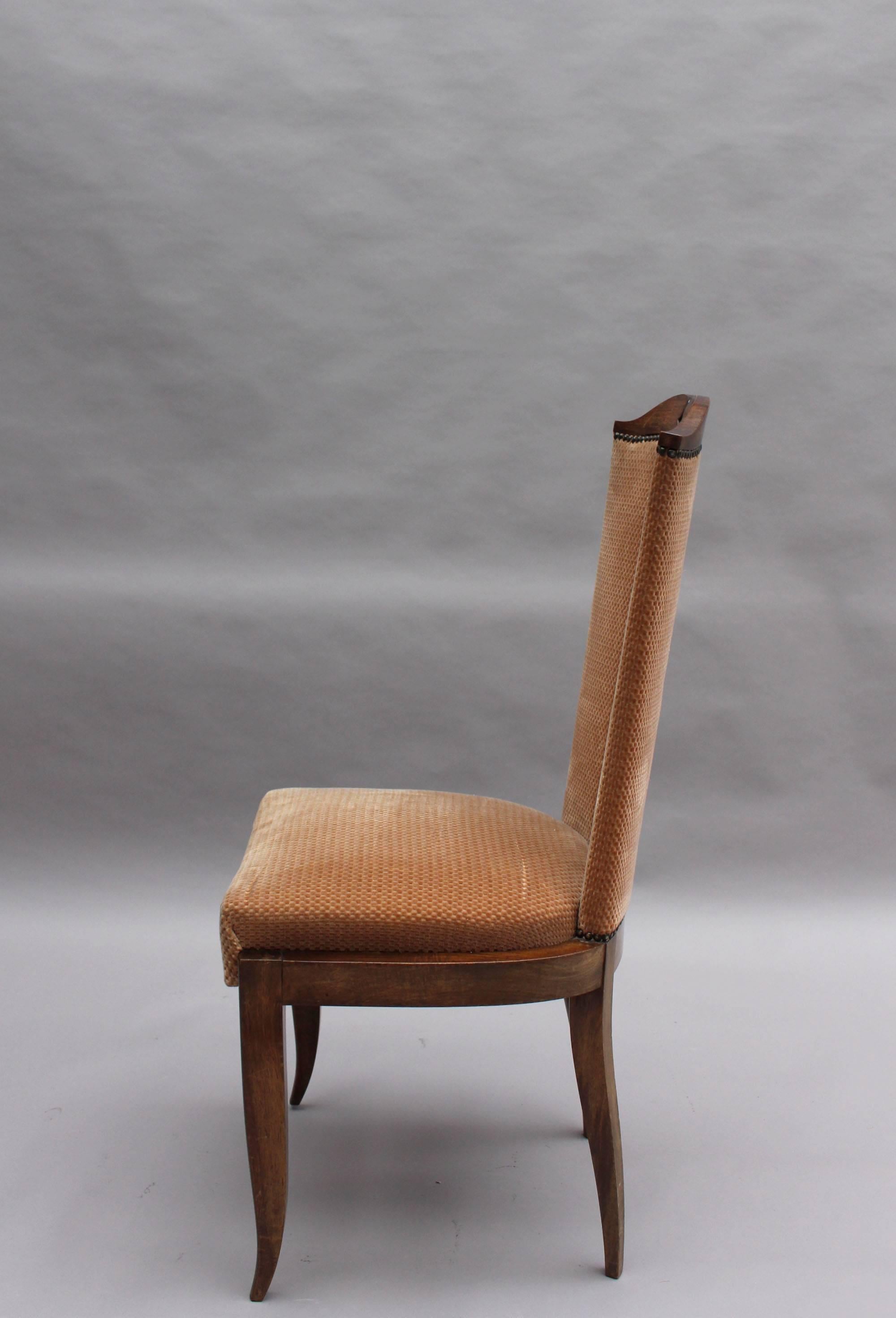 Mid-20th Century Set of 8 Fine French Art Deco Dining Chairs