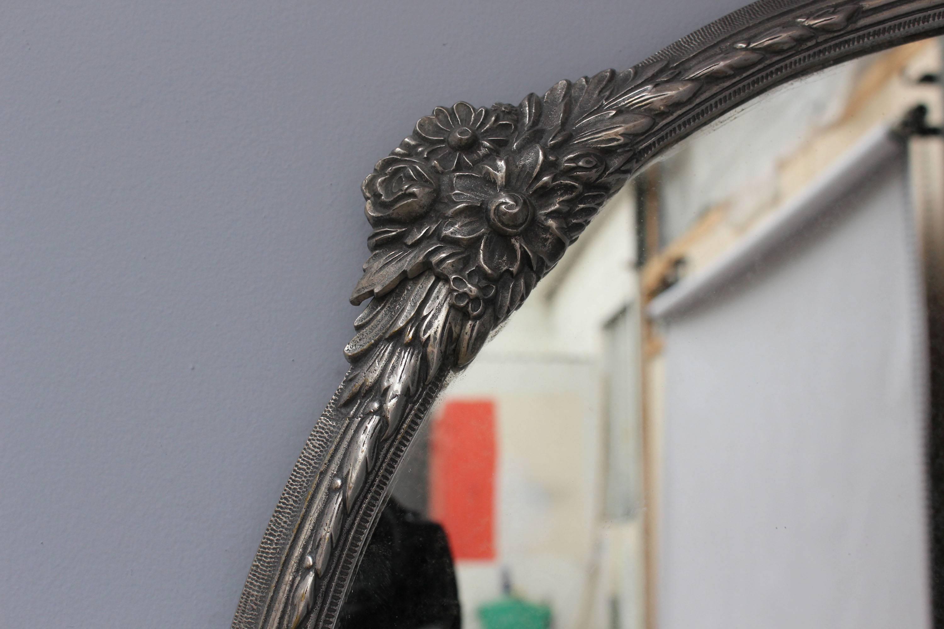 bronze framed mirror