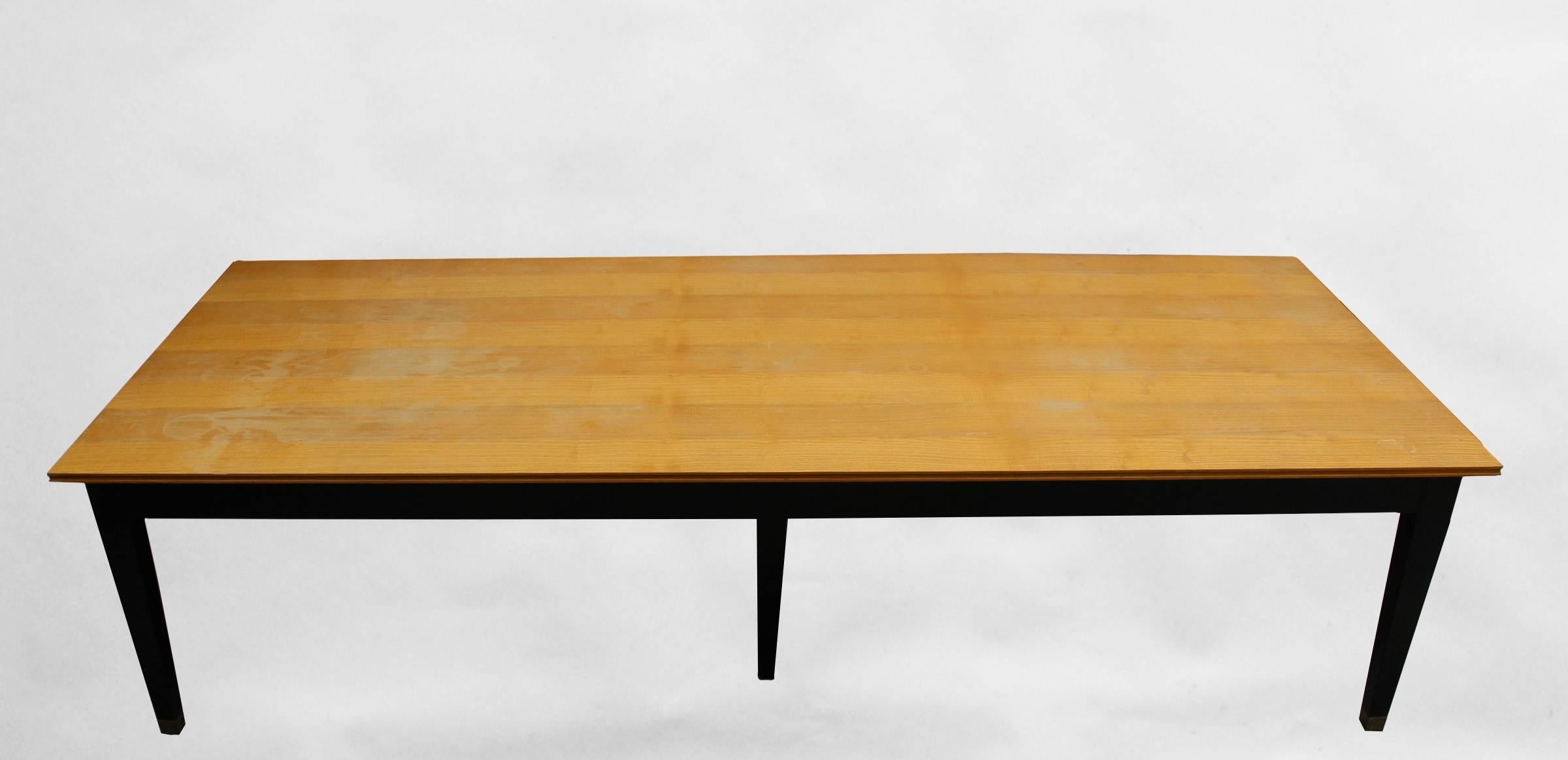 A Large French Mid-Century Dining or Conference Table For Sale 1