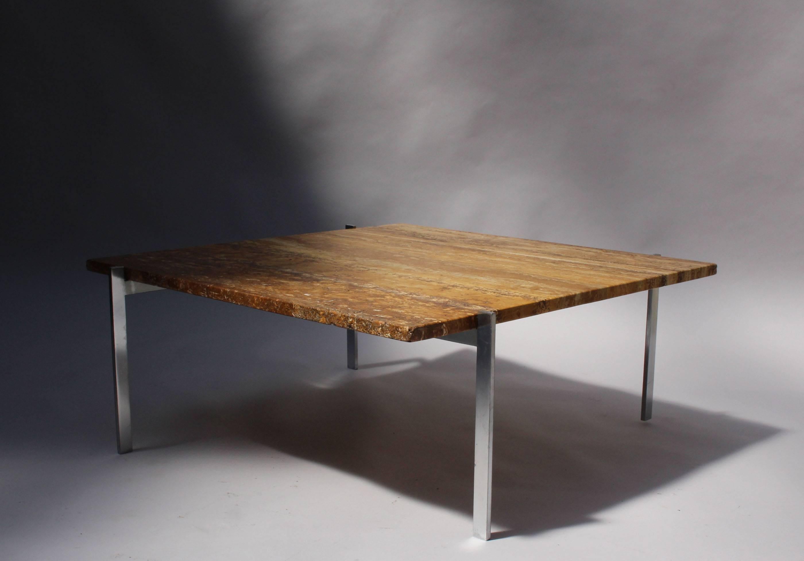 Mid-Century Modern Poul Kjærholm PK-61 Danish Coffee Table by E. Kold Christensen