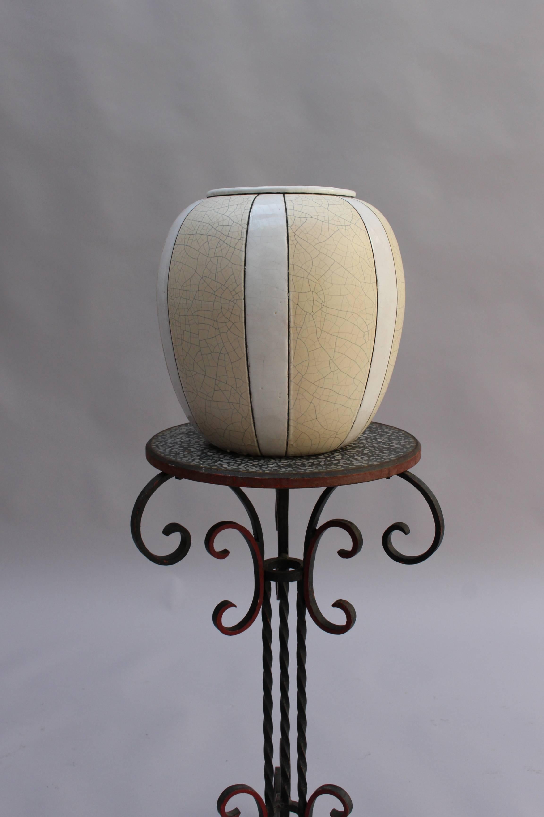 Vase en céramique Craquelé Art Déco par Atelier Pomone pour Le Bon Marché 2