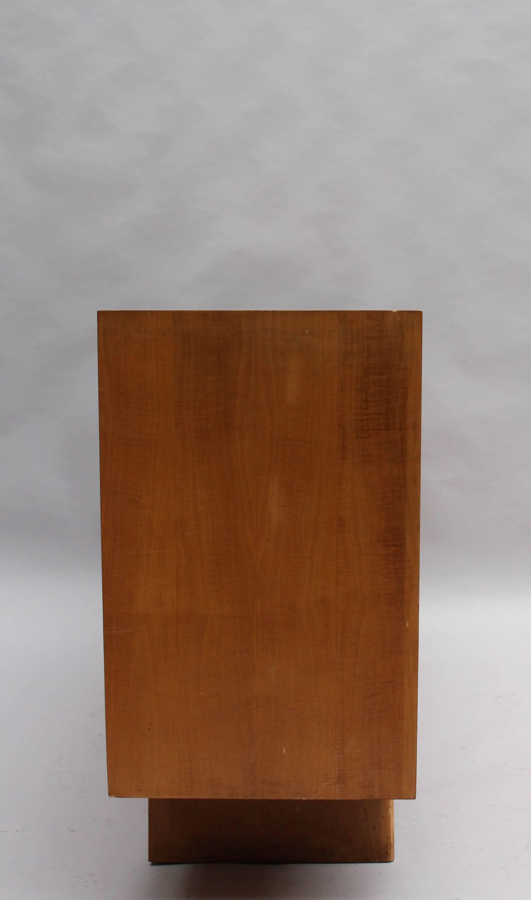 French Art Deco Two-Door Sycamore Buffet by Suzanne Guiguichon 4