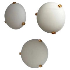 5 appliques murales ou encastrées Art déco françaises par Jean Perzel