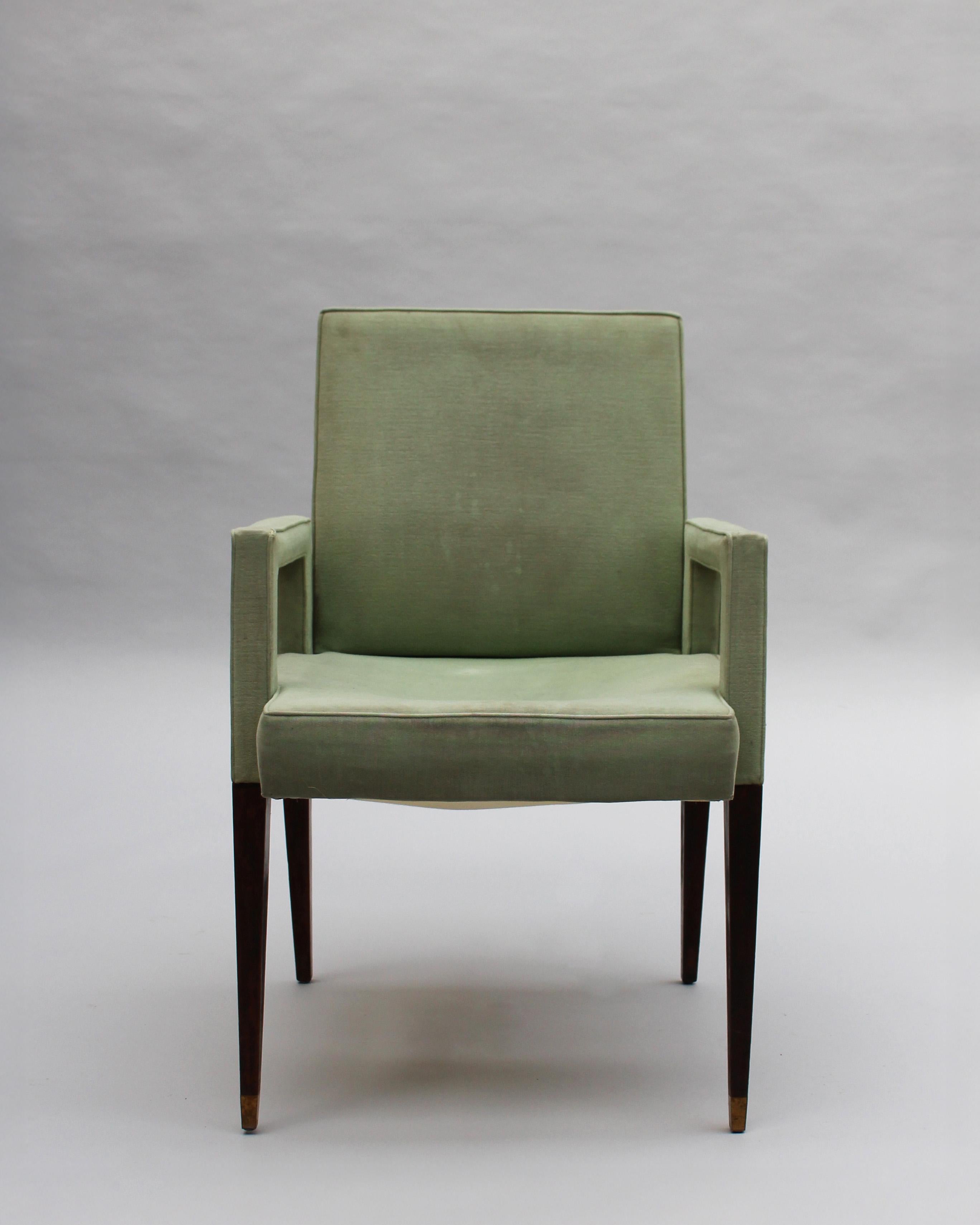 Français 4 Fauteuils français des années 1960 de Jules Leleu en vente