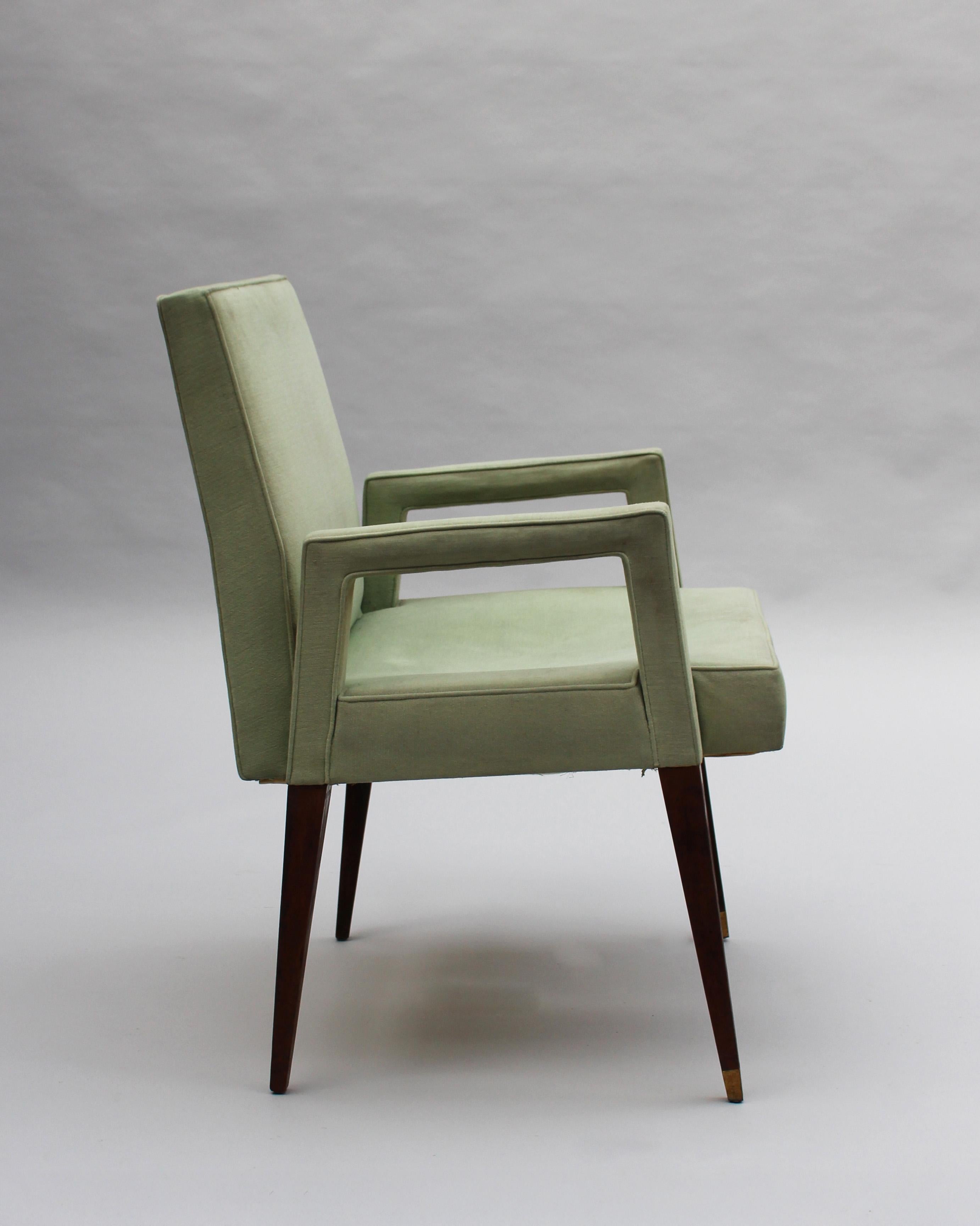 Milieu du XXe siècle 4 Fauteuils français des années 1960 de Jules Leleu en vente