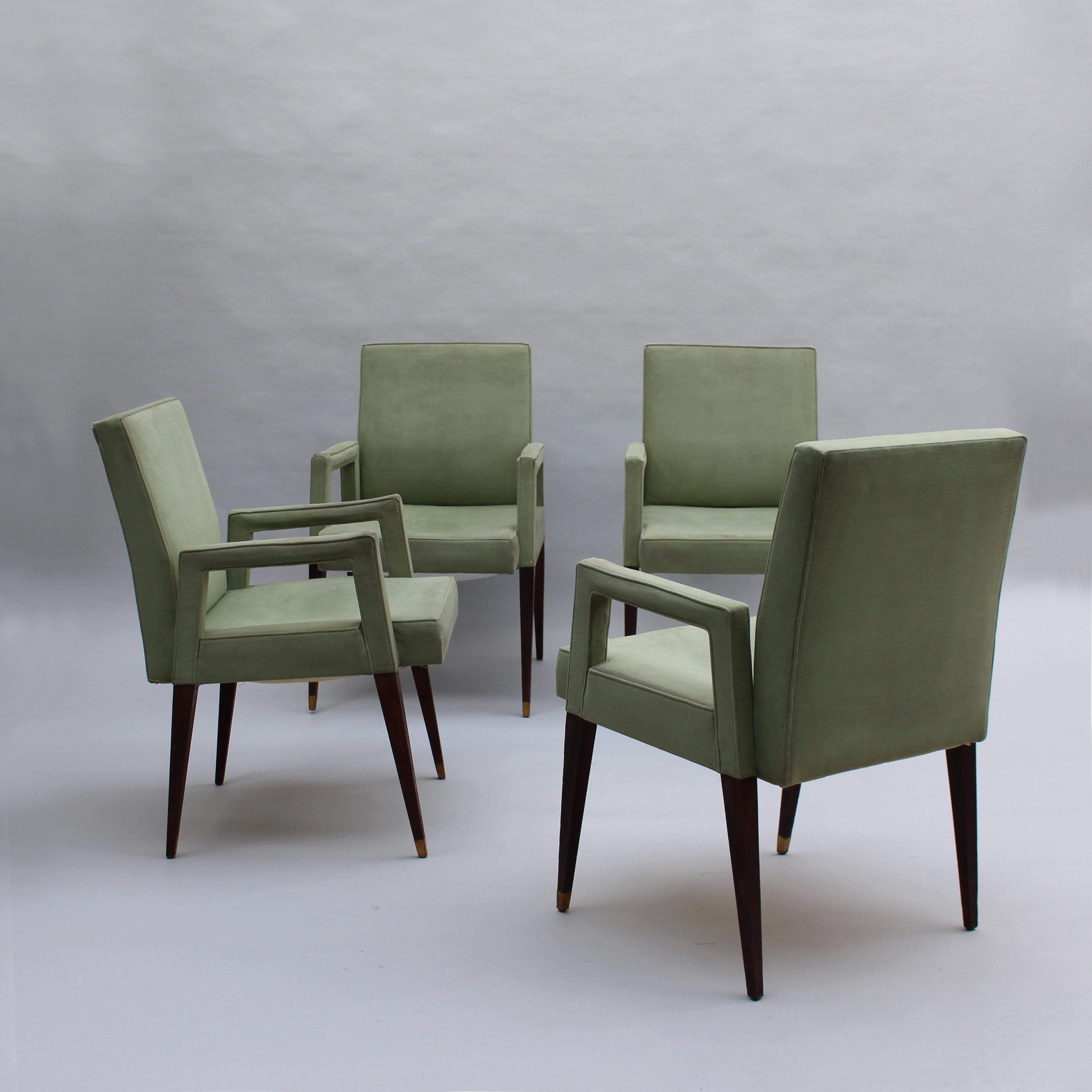 4 Fauteuils français des années 1960 de Jules Leleu en vente 9