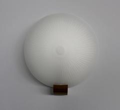 4 Fine French Art Deco Brass and Glass Sconces by Jean Perzel