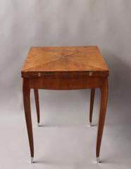 A Fine French Art Deco Rosewood Envelope Game Table