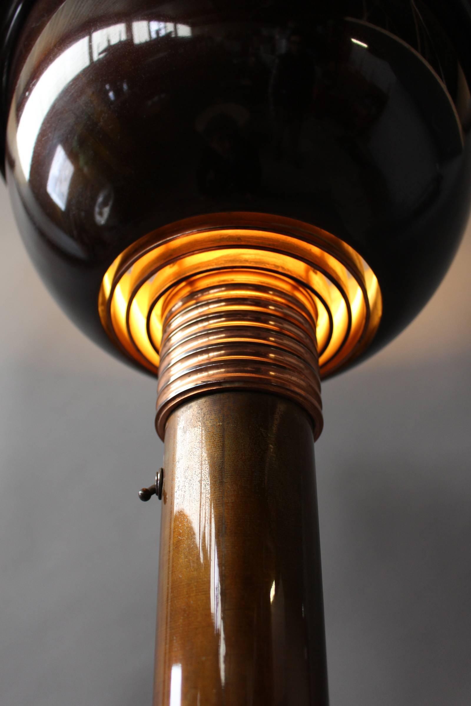A Fine French Art Deco Floor Lamp by Genet et Michon 3
