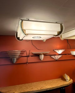 Fine French Art Deco Bronze and Glass Flush Mount by Jean Perzel (2 available)