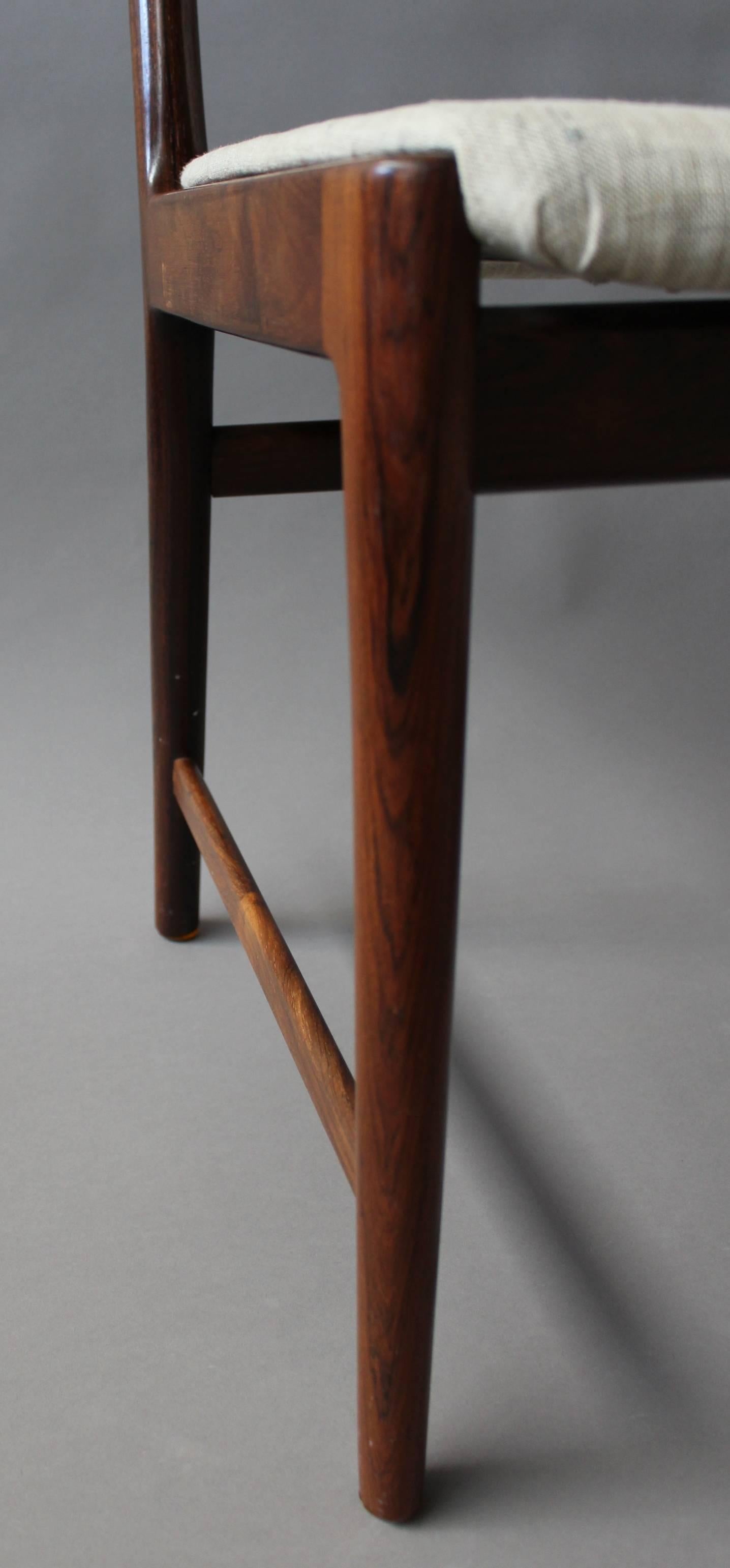 A Set of 8 Fine Danish 1960's Rosewood Chairs by Kai Lyngfeldt For Sale 5