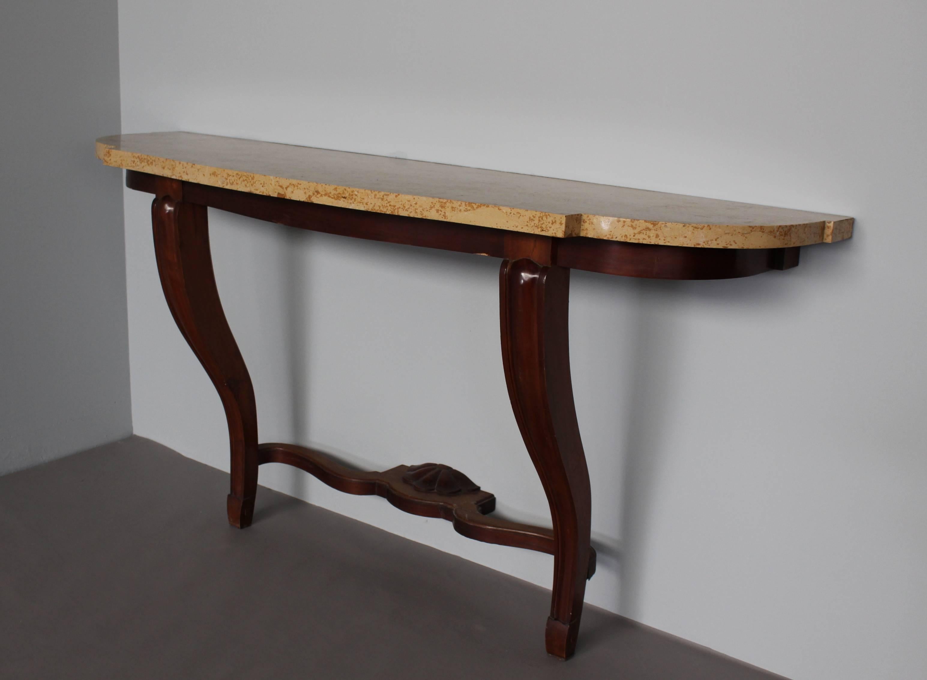 Table de salle à manger Art Déco française en acajou à la manière d'Arbus en vente 4
