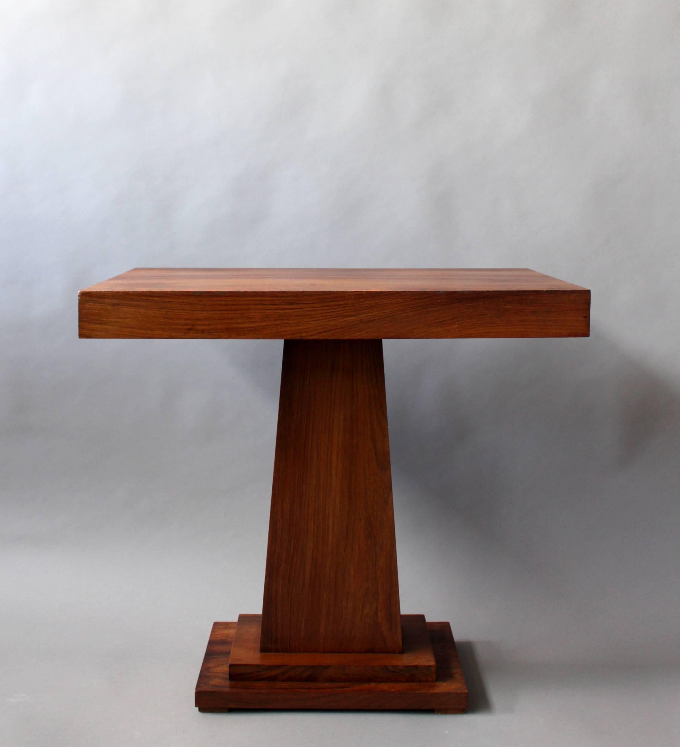 Mid-20th Century A Fine French Art Deco Rosewood Gueridon / Console 