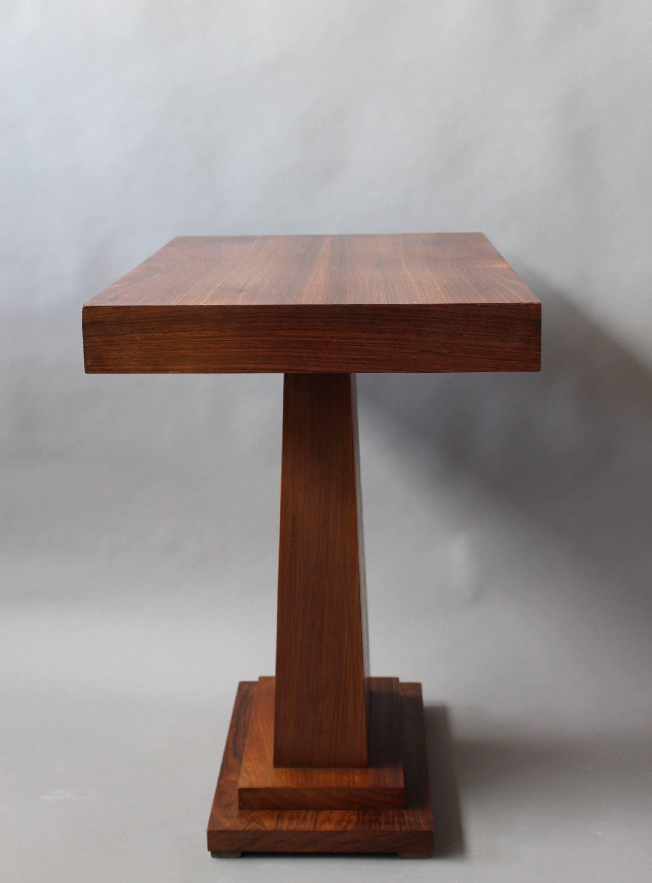 A Fine French Art Deco Rosewood Gueridon / Console  1