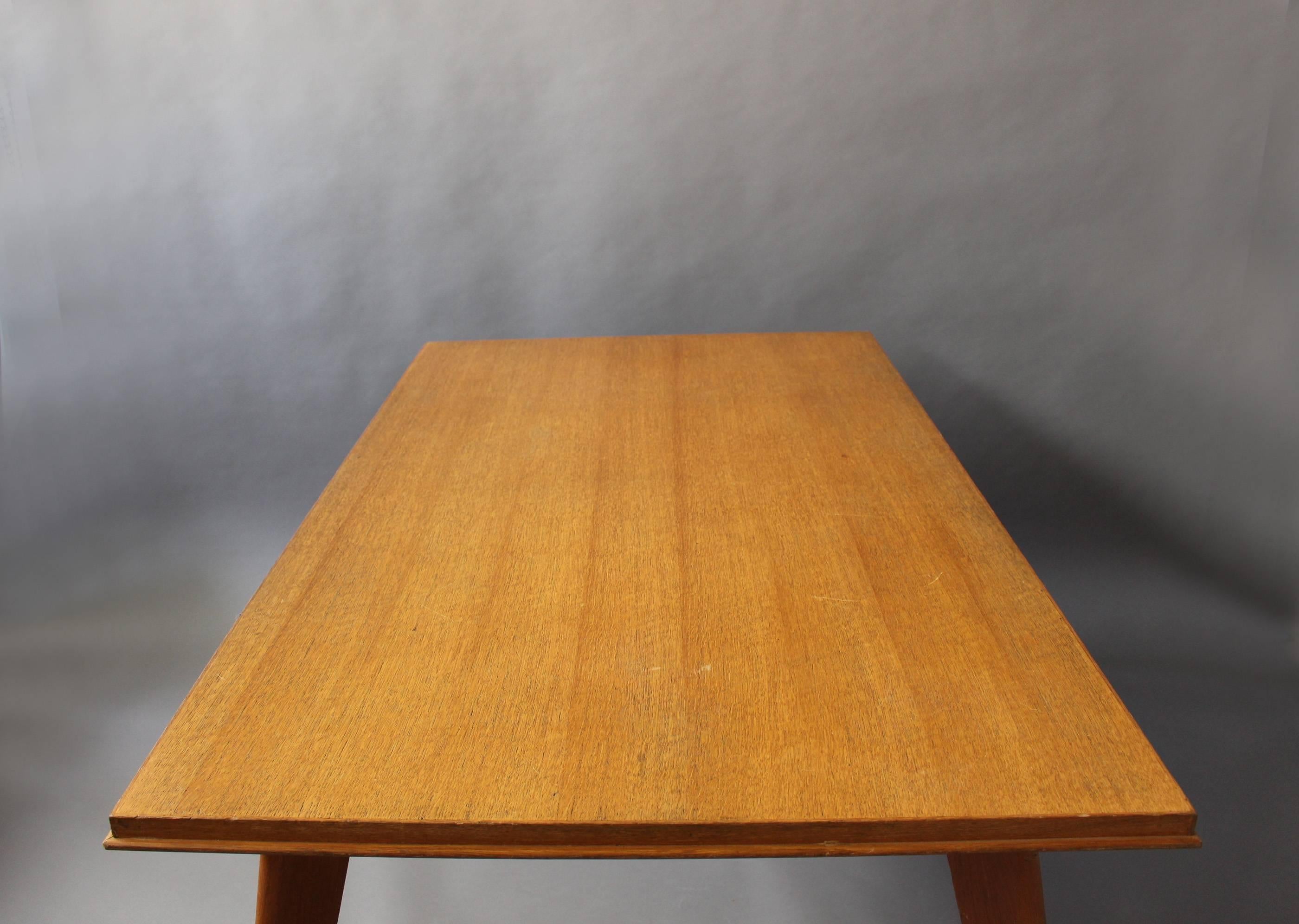 Mid-20th Century A Fine 1950s Compass Oak Table For Sale