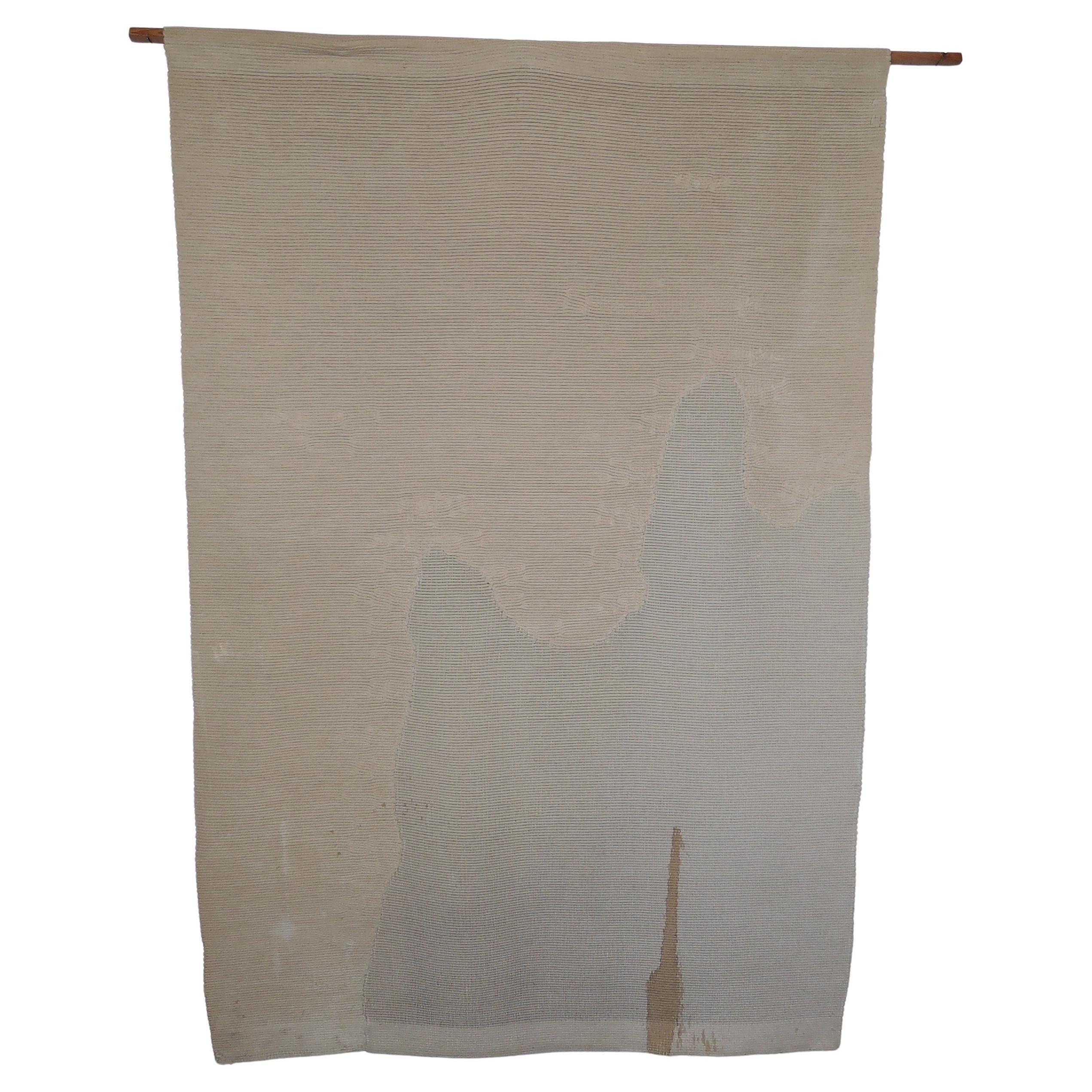 Cotton, wool and mix-media. Both signed.
Simone Prouve (born 1931) is the daughter Jean Prouve.
Dimensions: H 93’´x W 62’´ and H 93’´x W43
