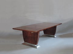 A Fine French Art Deco Dining Table by Jules Leleu