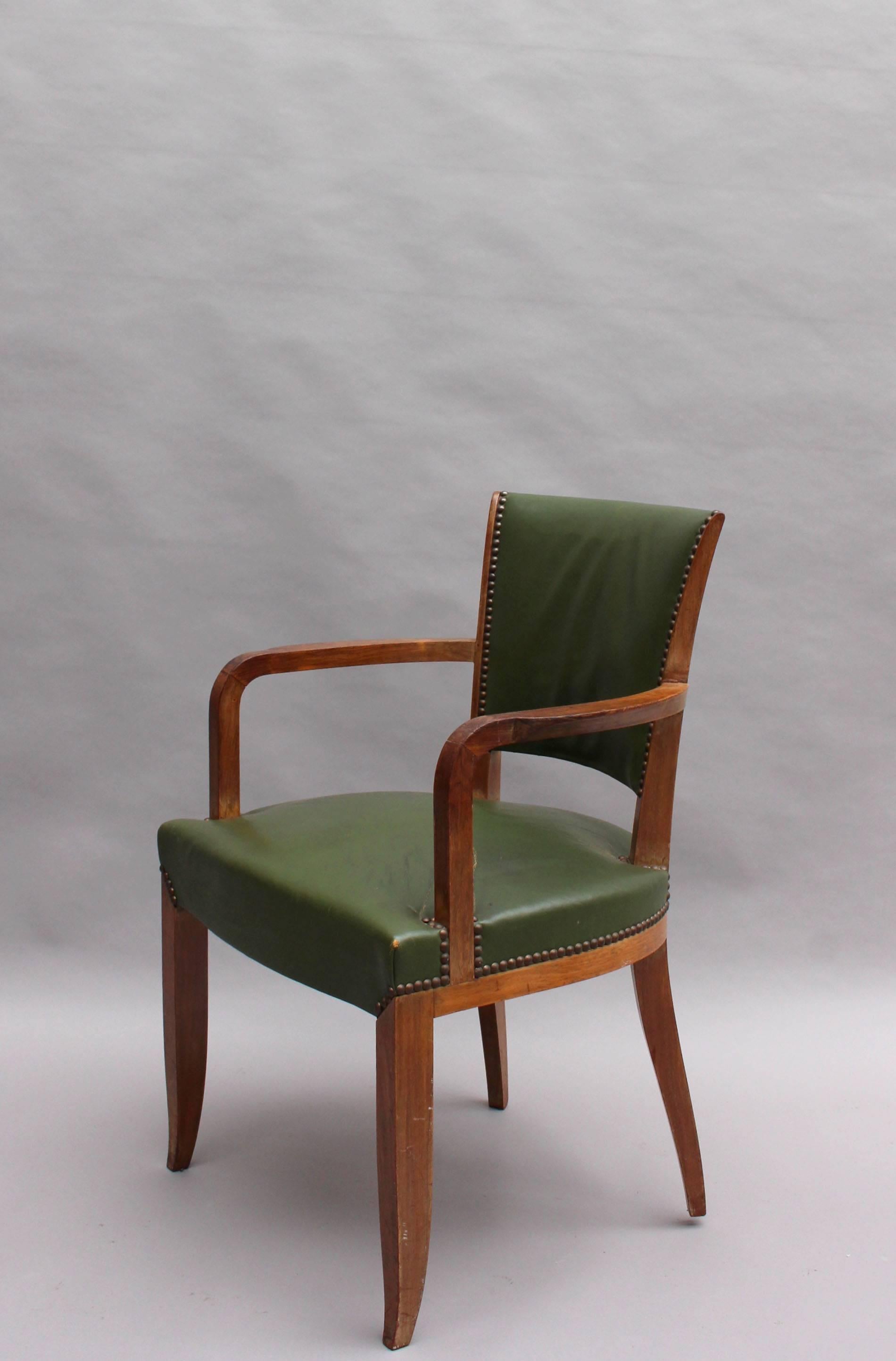 Mid-20th Century Set of Four Fine French Art Deco Rosewood Armchairs 