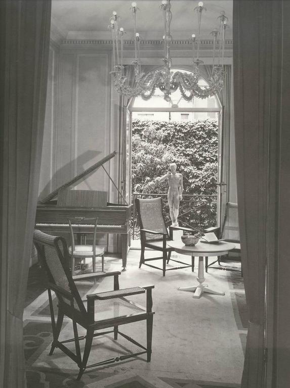 Mid-20th Century André Arbus Reclining Giltwood Chair
