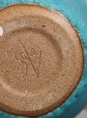 Sandra Zeenni Turquoise Ceramic Vase