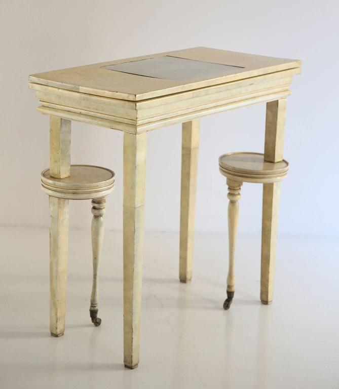 Folding Parchment Game Table at 1stDibs