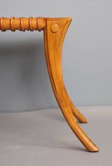 T.H. Robsjohn-Gibbings Klismos-Stuhl aus Nussbaumholz:: um 1965