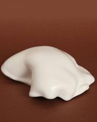 Sandra Zeenni White Ceramic "Nobe" Object