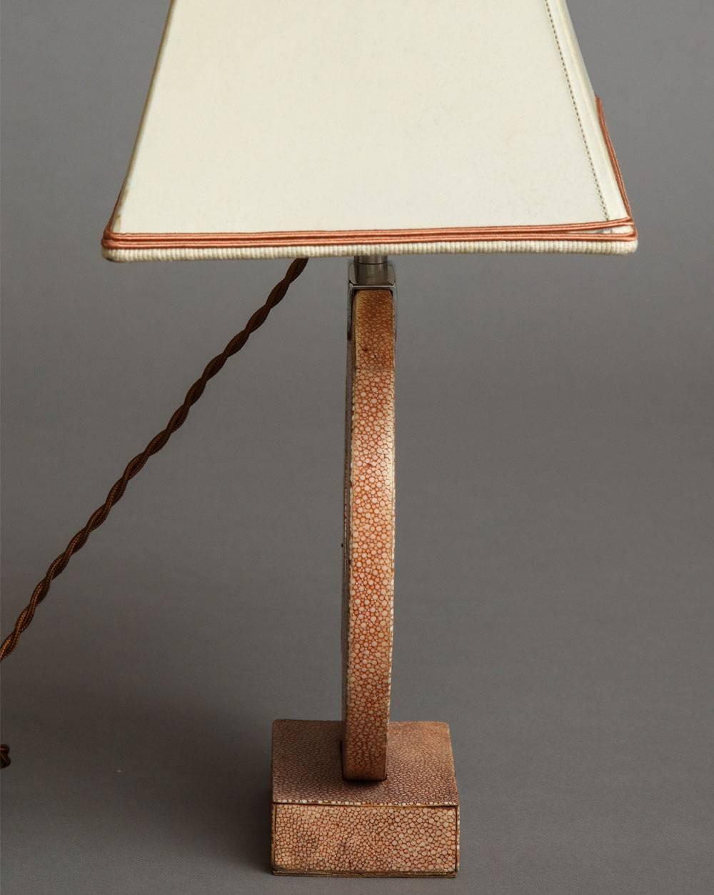 Modern Shagreen Table Lamp