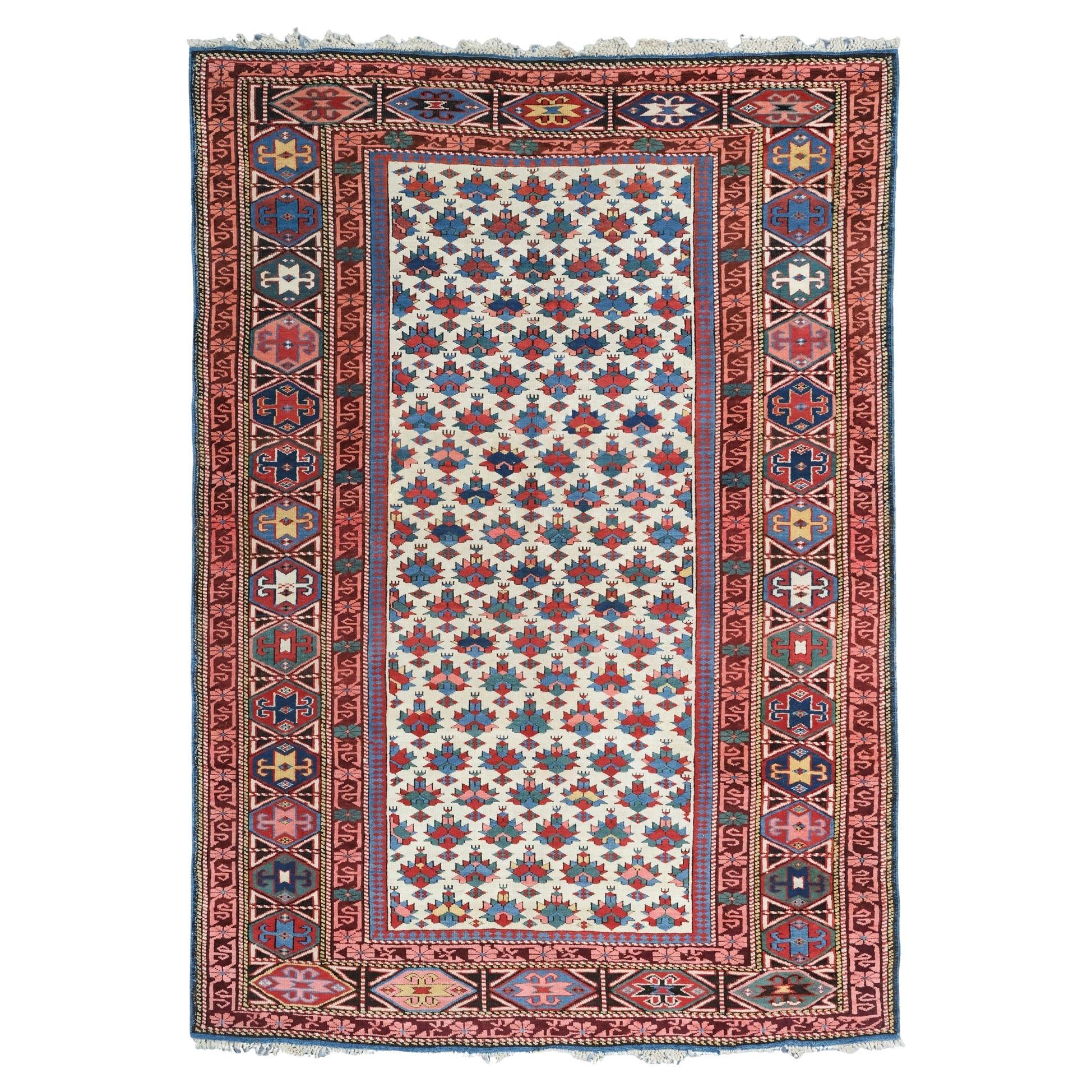 Tapis ancien Kuba Shirvan du 19e siècle - Tapis ancien du Caucase